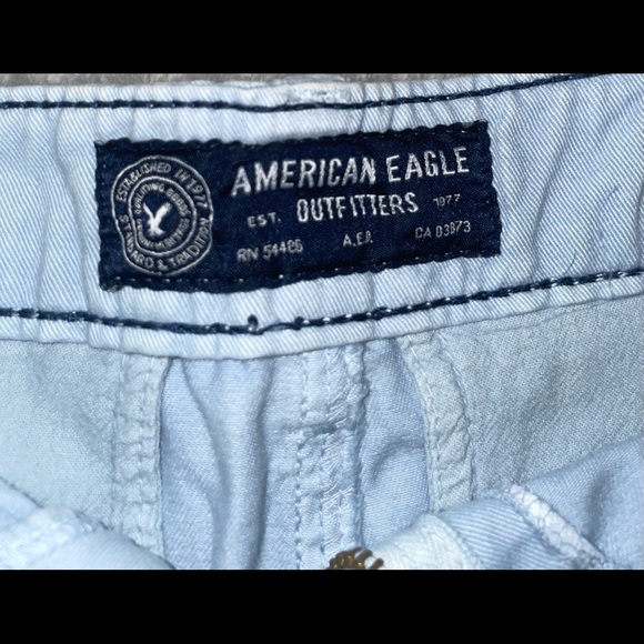 MENS SIZE 28 AMERICAN EAGLE LONGBOARD SHORTS - BLUE - FLAT FRONT- NWT - Picture 3 of 5